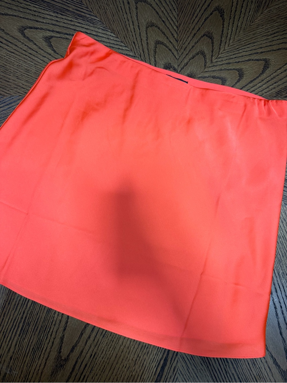 NWT J. Crew Satin Coral Mini Skirt S